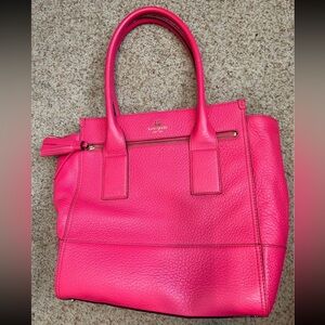 Large pink Kate Spade Tote bag style purse